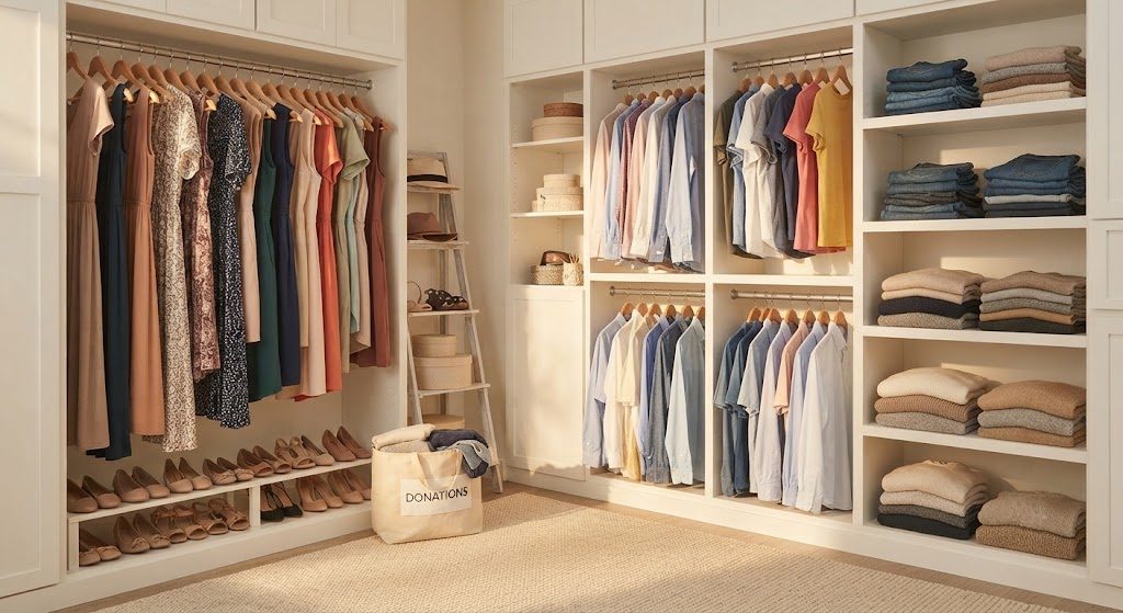 Weekend Closet Edit Done — Drawer and Dream Organized Closet After Edit — Drawer and Dream