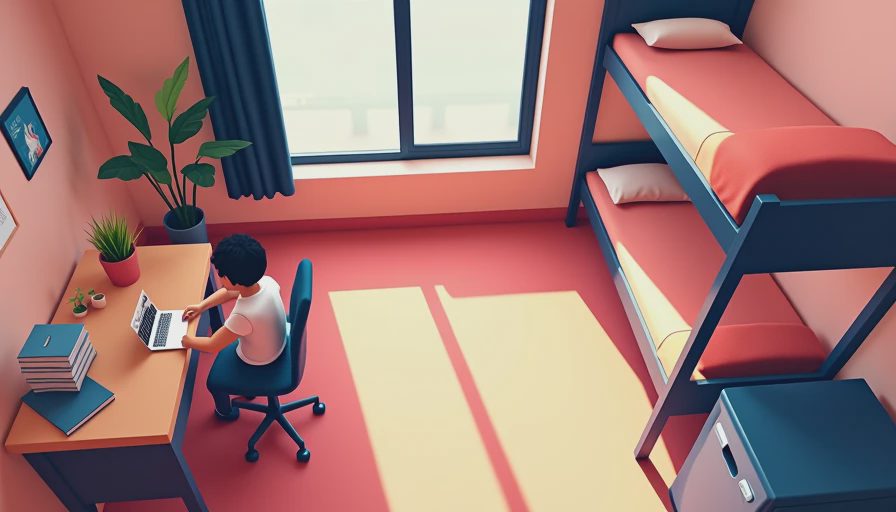 Visual context for dorm room