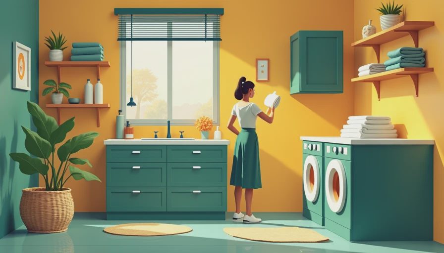 Illustration for linen cabinet