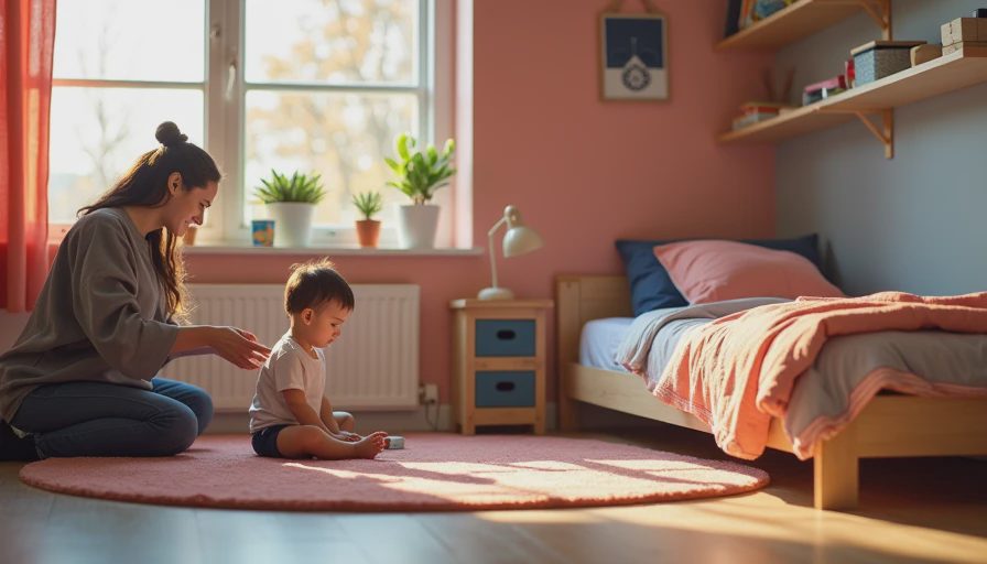 Illustration for kids bed