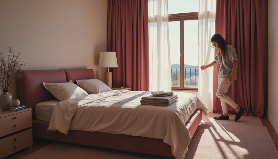 Visual context for king size bed