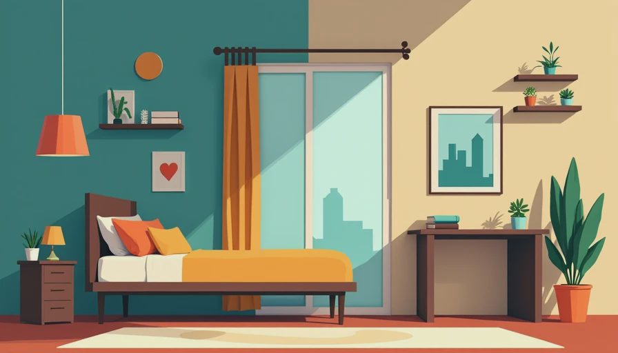 Visual context for young adult room design