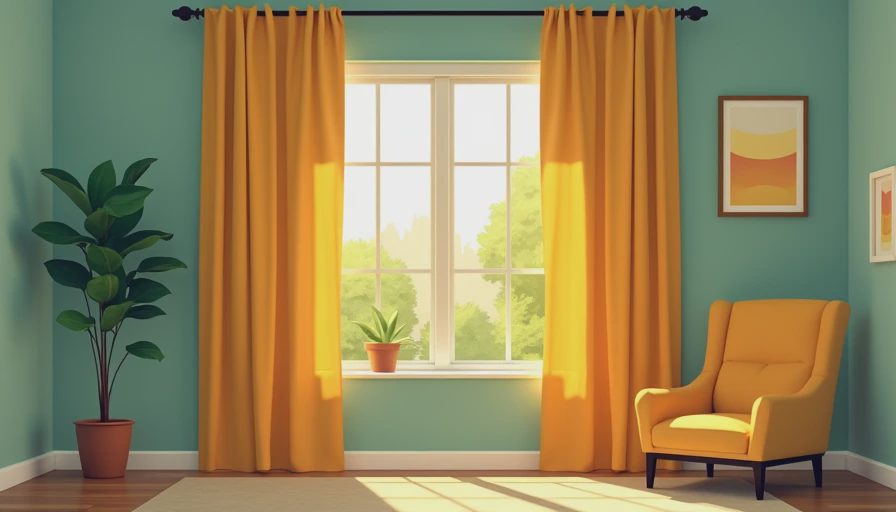 Illustration for 108 inch drapes
