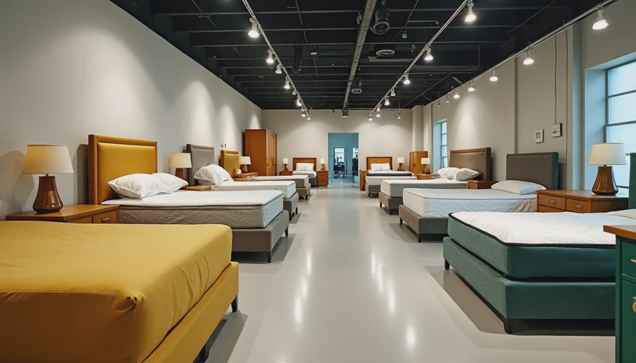 Visual context for bedroom furniture store